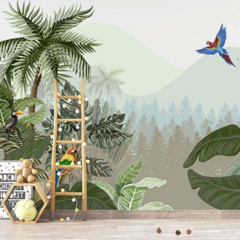 Papier peint panoramique Enfants - Jungle - 325 cm x 203 cm