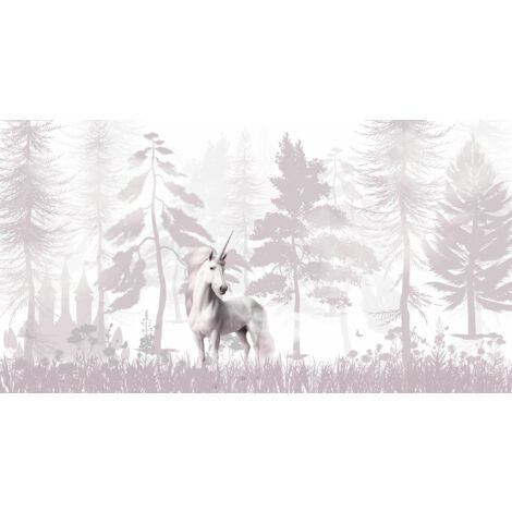Papier peint panoramique Enfants - Licorne - 130 cm x 69 cm
