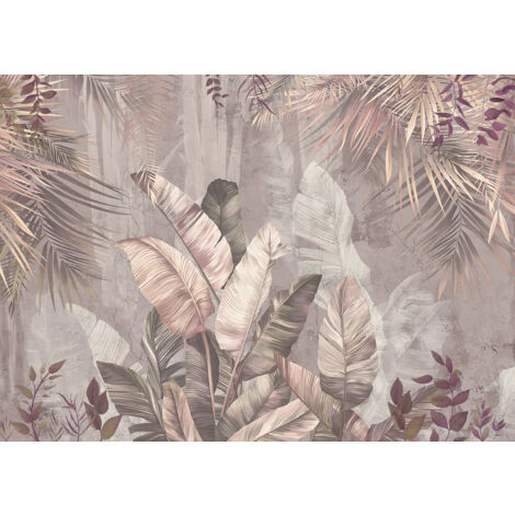 Papier peint panoramique Enfants - Plantes tropicales - 130 cm x 93 cm