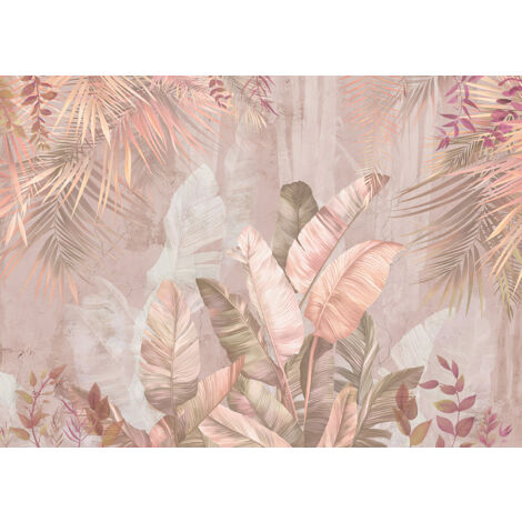 Papier peint panoramique Enfants - Plantes tropicales - 130 cm x 93 cm