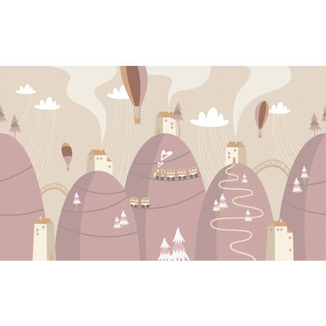 Papier peint panoramique Enfants - Ville - 325 cm x 195 cm