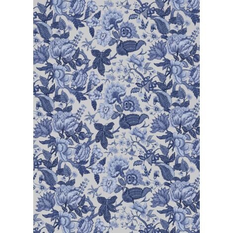 papier peint panoramique fleurs bleu  - Sanders & Sanders
