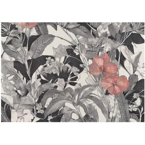 Papier peint panoramique fleurs feuilles vintage intissé 350x250 cm mural salon chambre déco murale