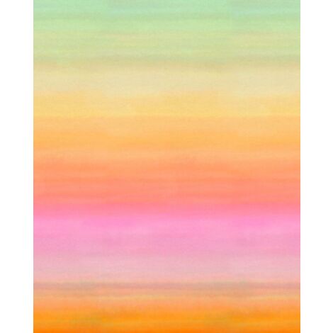 papier peint panoramique gradient de couleur dip-dye à hauteur de chambre couleurs arc-en-ciel  - Komar