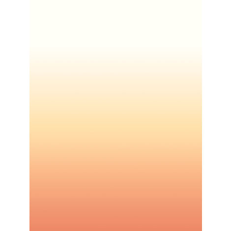 papier peint panoramique gradient de couleur dip-dye à hauteur de chambre orange  - ESTAhome