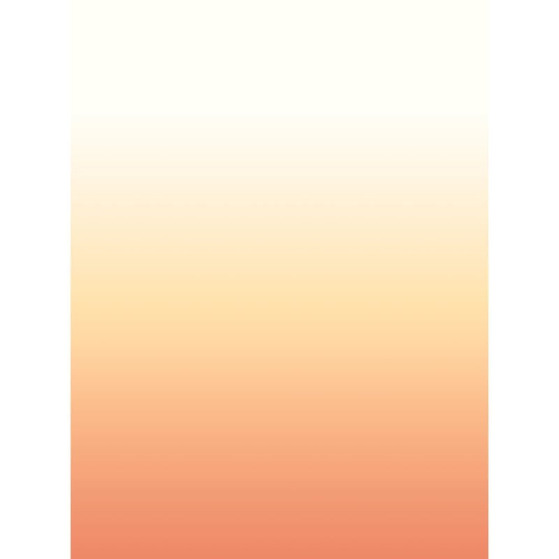 Estahome - papier peint panoramique gradient de couleur dip-dye à hauteur de chambre orange