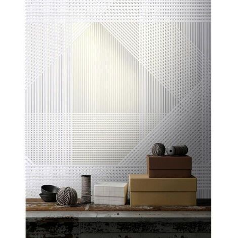 Papier peint panoramique graphique pour chambre Tapisserie panoramique beige crème design Papier peint panoramique bureau motif géométrique