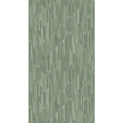 papier peint panoramique imitation bois en 3D vert grisé  - Origin Wallcoverings