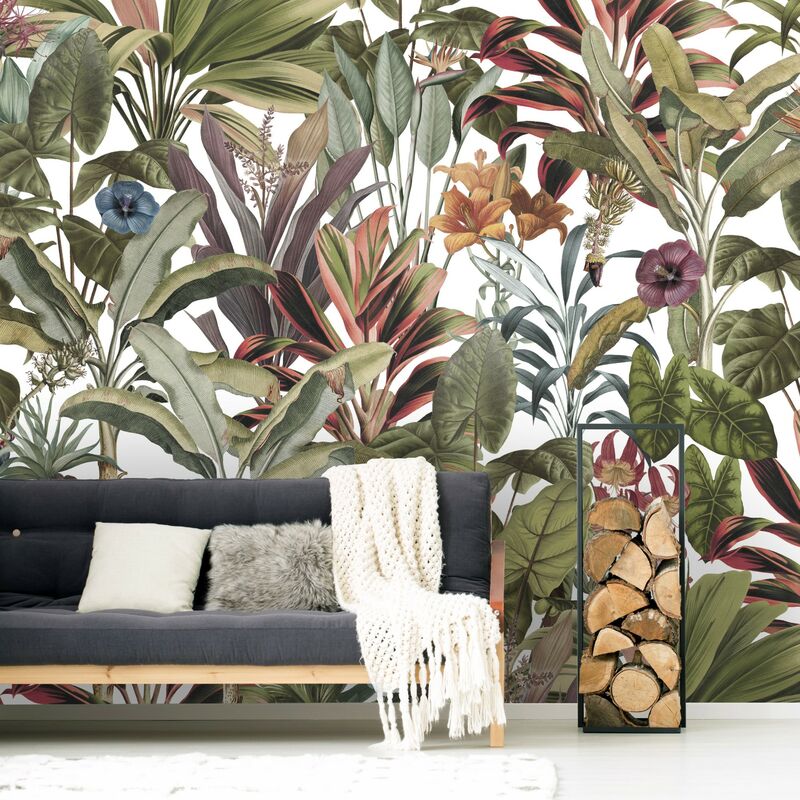 Art For The Home - Papier peint panoramique Botanique Léonie 300 x 280cm Multicolore