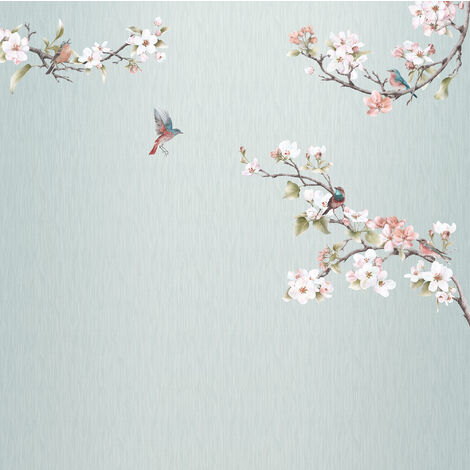 Papier peint panoramique intissée de Komar - Apple Bloom - Taille: 250 x 250 cm - coloré