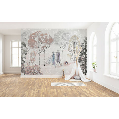 Papier peint panoramique intissée de Komar - Frozen Natural Spirit - Taille: 400 x 280 cm - coloré