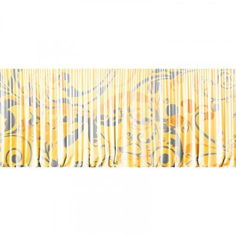 Papier peint panoramique jaune élégant Tapisserie panoramique motif floral Papiers peints panoramique original idéal pour bureau