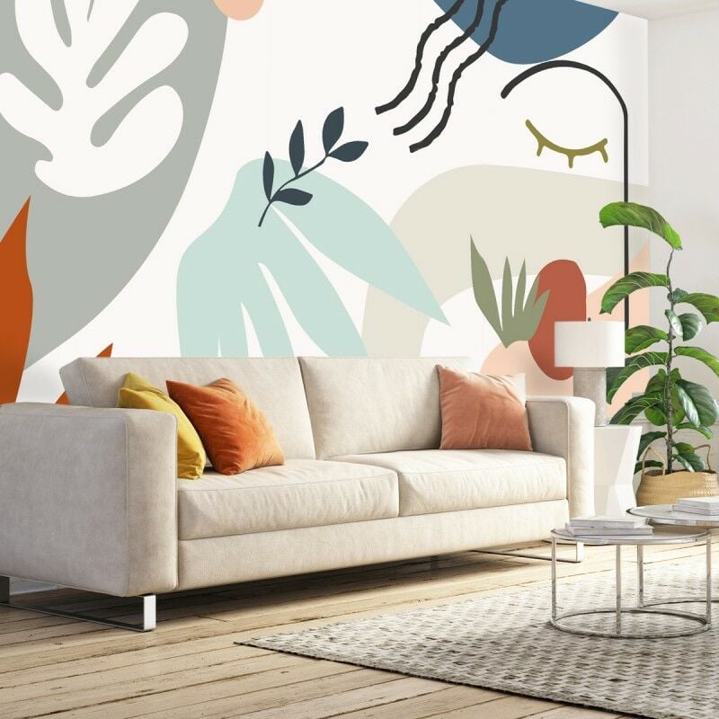 99déco - Papier Peint Panoramique Moderne Multicolore - 99DECO - L432xH270cm