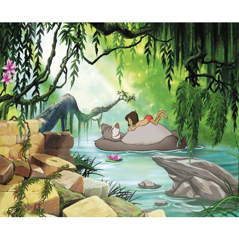 papier peint panoramique Le Livre de la jungle multicolore  - Disney
