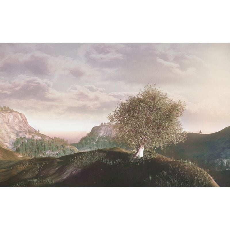 Komar - papier peint panoramique montagnes marron beige