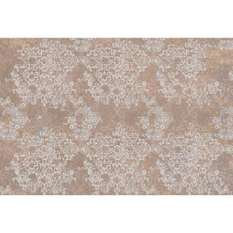 Papier peint panoramique marron à motifs Tapisserie panoramique orientale violette Papiers peints panoramiques modernes pour chambre d'adulte