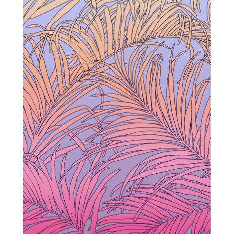 Papier peint panoramique méditerranéen,modern Feuilles de Palmier