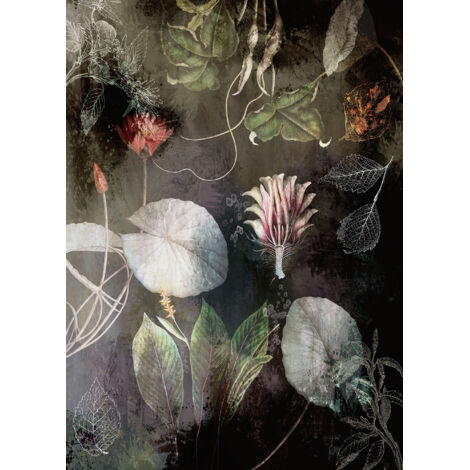 Papier peint panoramique modern Fleurs de Nuit