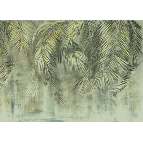 Papier peint panoramique modern Frondes de Palmier