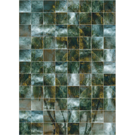 Papier peint panoramique modern Puzzle de Palmier