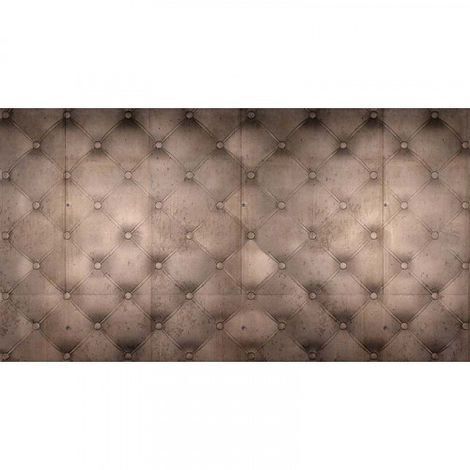Papier peint panoramique motif géométrique Tapisserie panoramique rose effet matelassé Papiers peints panoramique original pour bureau