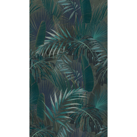 Papier peint panoramique motifs nature et jungle 1,59m x 2,80m – Vinyle sur intissé lessivable – Résistance à la lumière – 391803 – A.S. Creations - AS-391803
