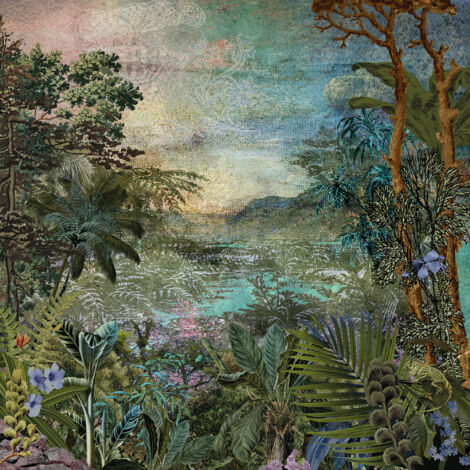 Papier peint panoramique naturel Cours Fluvial