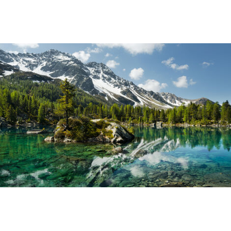 Papier peint panoramique naturel Magie de la Montagne
