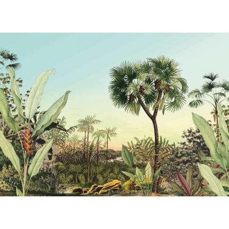 Papier peint panoramique naturel Oasis