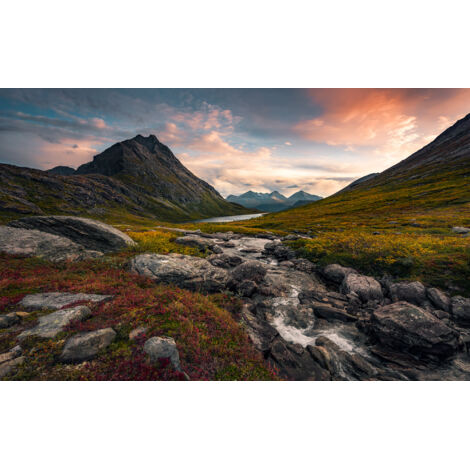 Papier peint panoramique naturel Paradis Escarpé