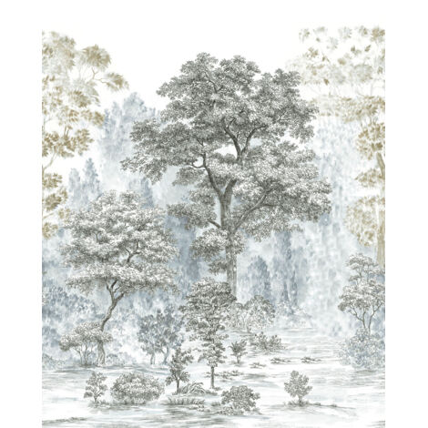 Papier peint panoramique naturel Racines Émergeantes