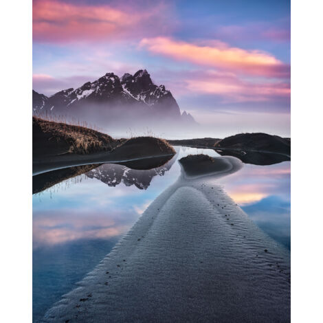 Papier peint panoramique naturel Vestrahorn Lumineux