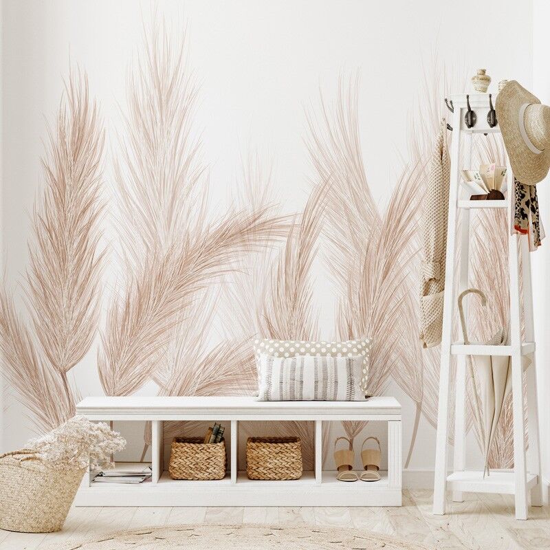 99déco - Papier Peint Panoramique Pampa Végétale Brun - 99DECO - L240xH270cm