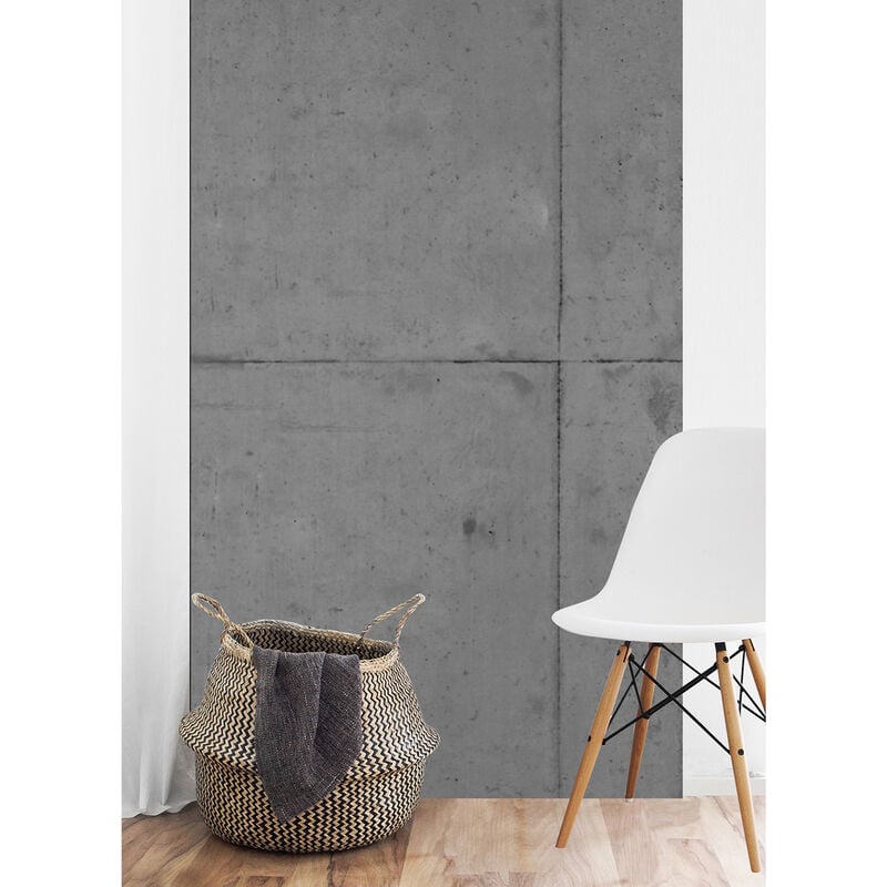 Papier peint intissé industriel, représentation béton, 250 cm x 150 cm