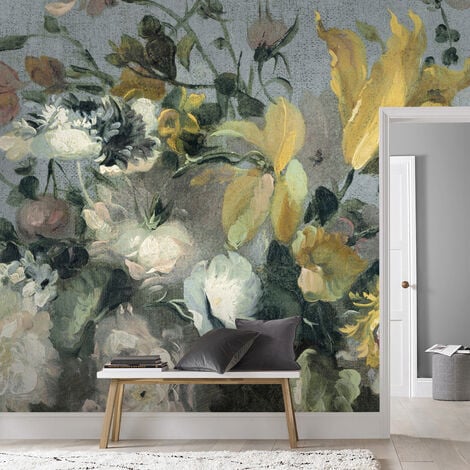 Papier peint panoramique Pintemps fleuri 372 x 280cm Multicolore - Multicolore