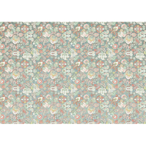 Papier peint panoramique romantique Fleurs d'Océan