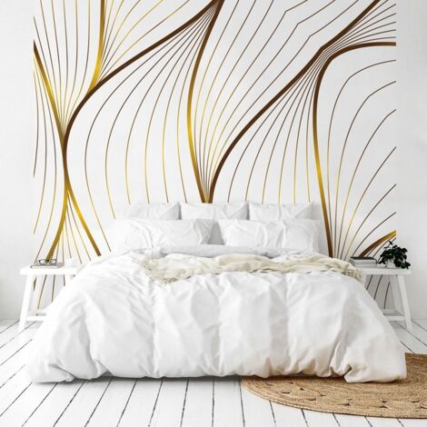 Papier peint panoramique - Sötma - Blanc - intissé : 150g/m² - 5 lés : 240x270cm
