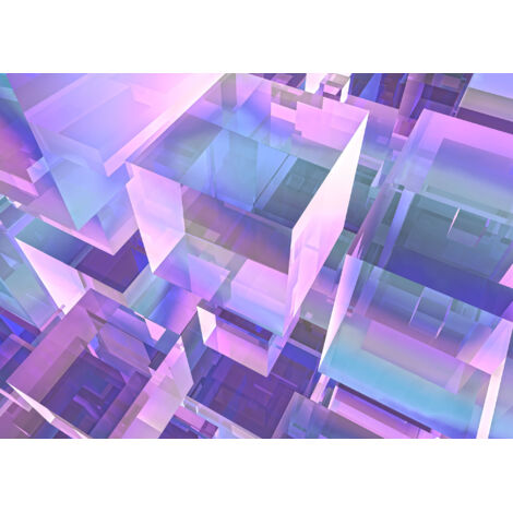 Papier peint panoramique vintage & retro Holographicubical