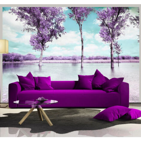 Papier Peint "Paysage de Bruyère" 245 x 350 cm