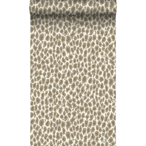 papier peint peau de léopard beige  - Origin Wallcoverings