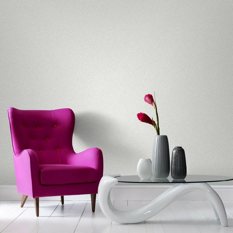 Papier peint intissé Peau d'Autruche 1005 x 52cm Blanc