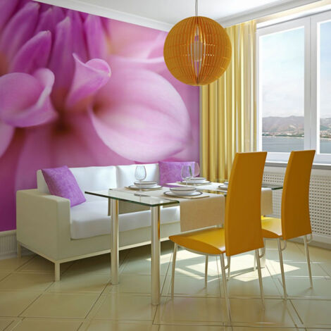 Papier Peint "Pétales de Fleur Dahlia" 193 x 250 cm