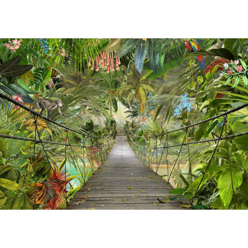 Komar - Papier Peint Photo Murale Pont dans la Jungle 368x254 cm