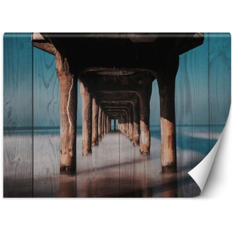 Papier peint Pier Mer Plage 450x315