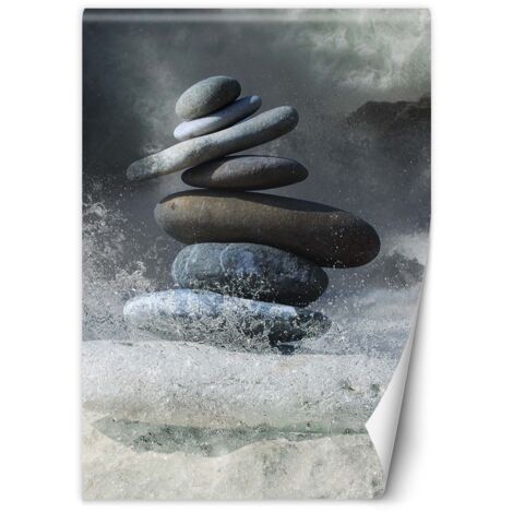 Papier peint Pierres mer Zen Spa 150x210