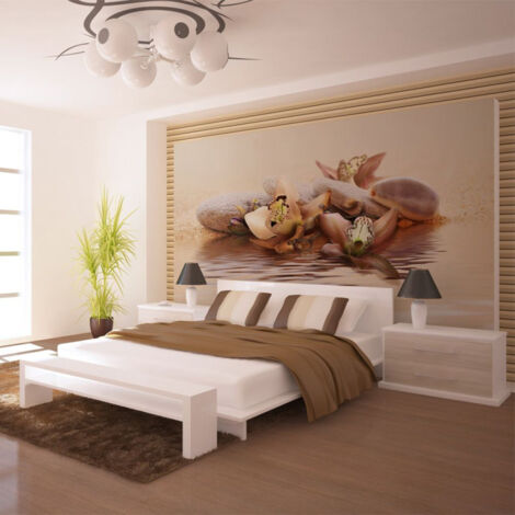 Papier Peint "Plage Nénuphars" 270x450cm