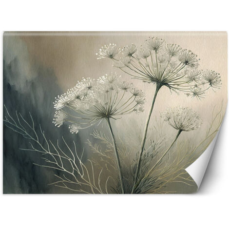 Papier peint Plantes Botaniques Abstraction 350x245