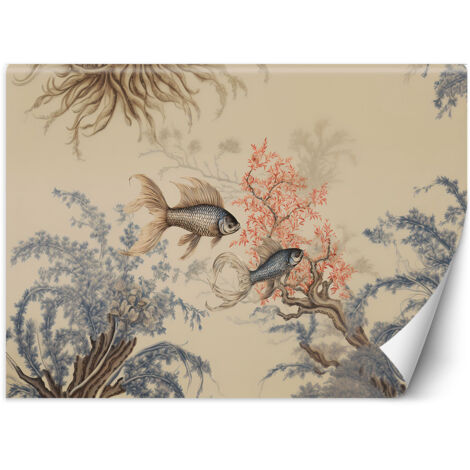 Papier peint Poisson boho style Feng shui 150x105