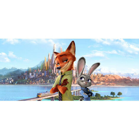 Papier peint poster Zootopie Disney intisse 202X90 CM