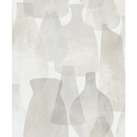 papier peint poterie beige  - Sanders & Sanders
